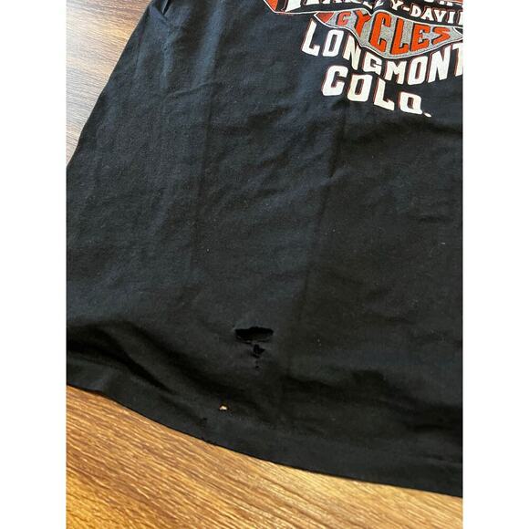 Vintage Harley Davidson Shirt Mens Large Black 1995 - Picture 2 of 6